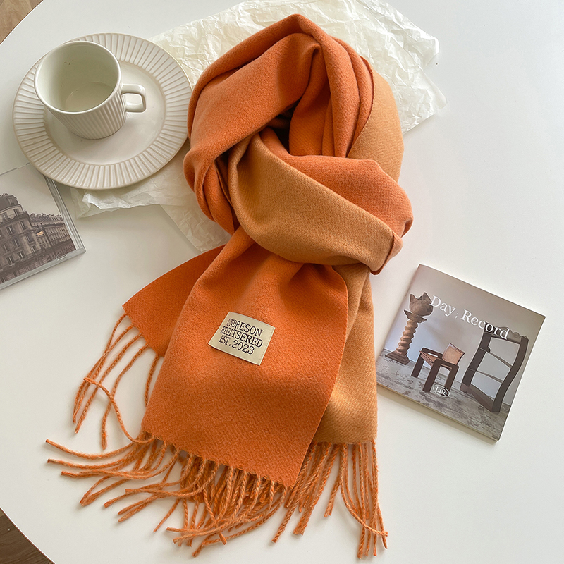 Woven Scarf Blanket - Fashion Solid Cashmere Warm Scarf New