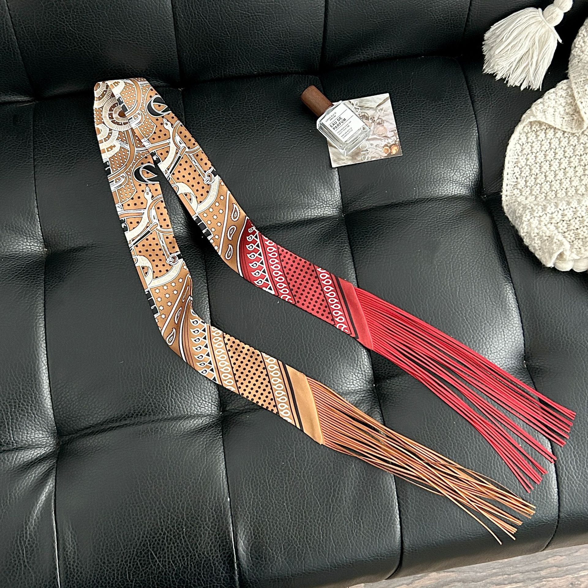 Luxury Tassel Skinny Scarf for - Face Scarf Mask review and price