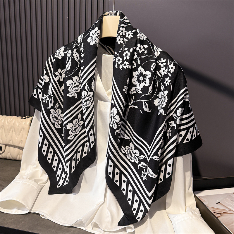 1pcs 90*90cm Floral Printed La - Bandana Cotton review and price