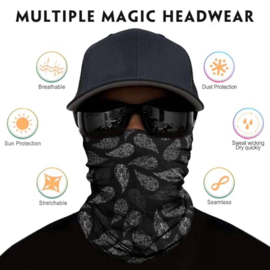 Neck Gaiter for Men Women Head - Face Scarf Mask review and price