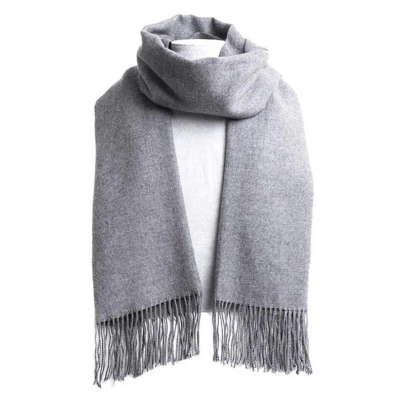 2025 Wool Scarves Winter Soft  - Muffler Men Wool review and price