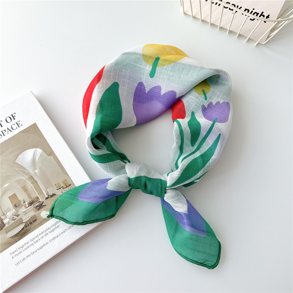 Spring Autumn Scarf Chic Fashi - Bandana Cotton review and price