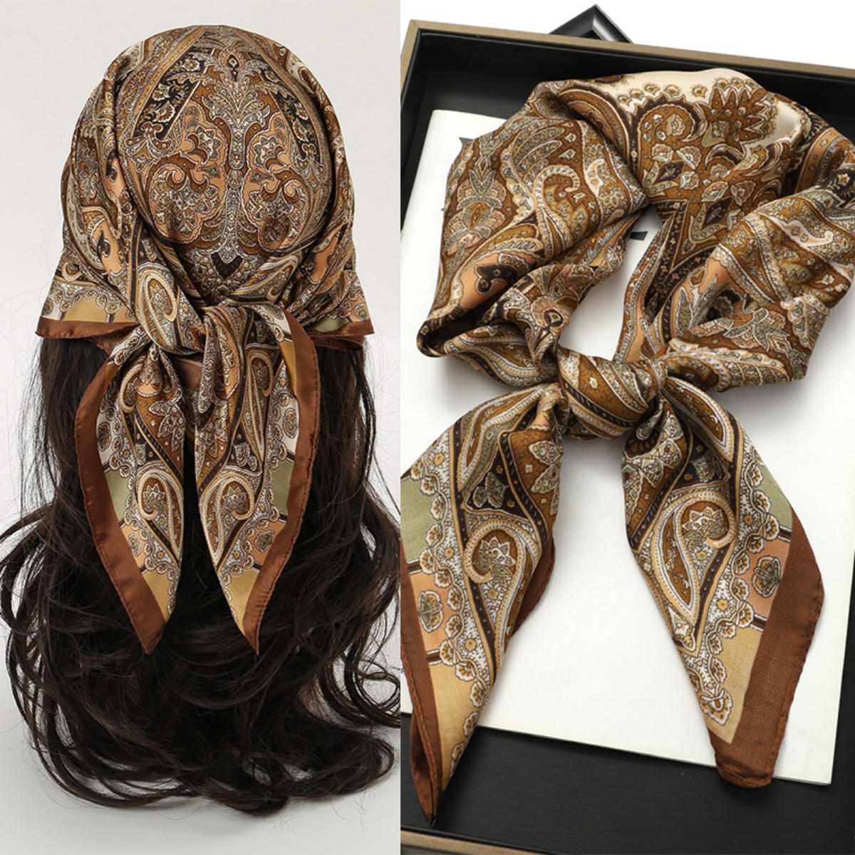 Bohemian Style Print Luxury Br - Face Scarf Mask review and price