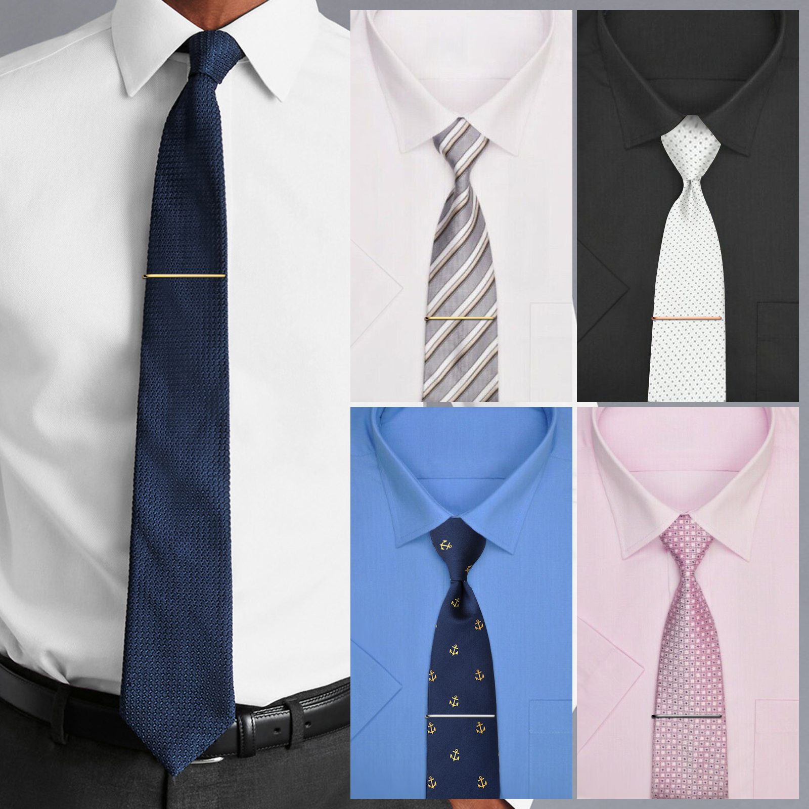 HAWSON Tie Clips for Men 4Pcs  - Tie Bar Set Gift review and price