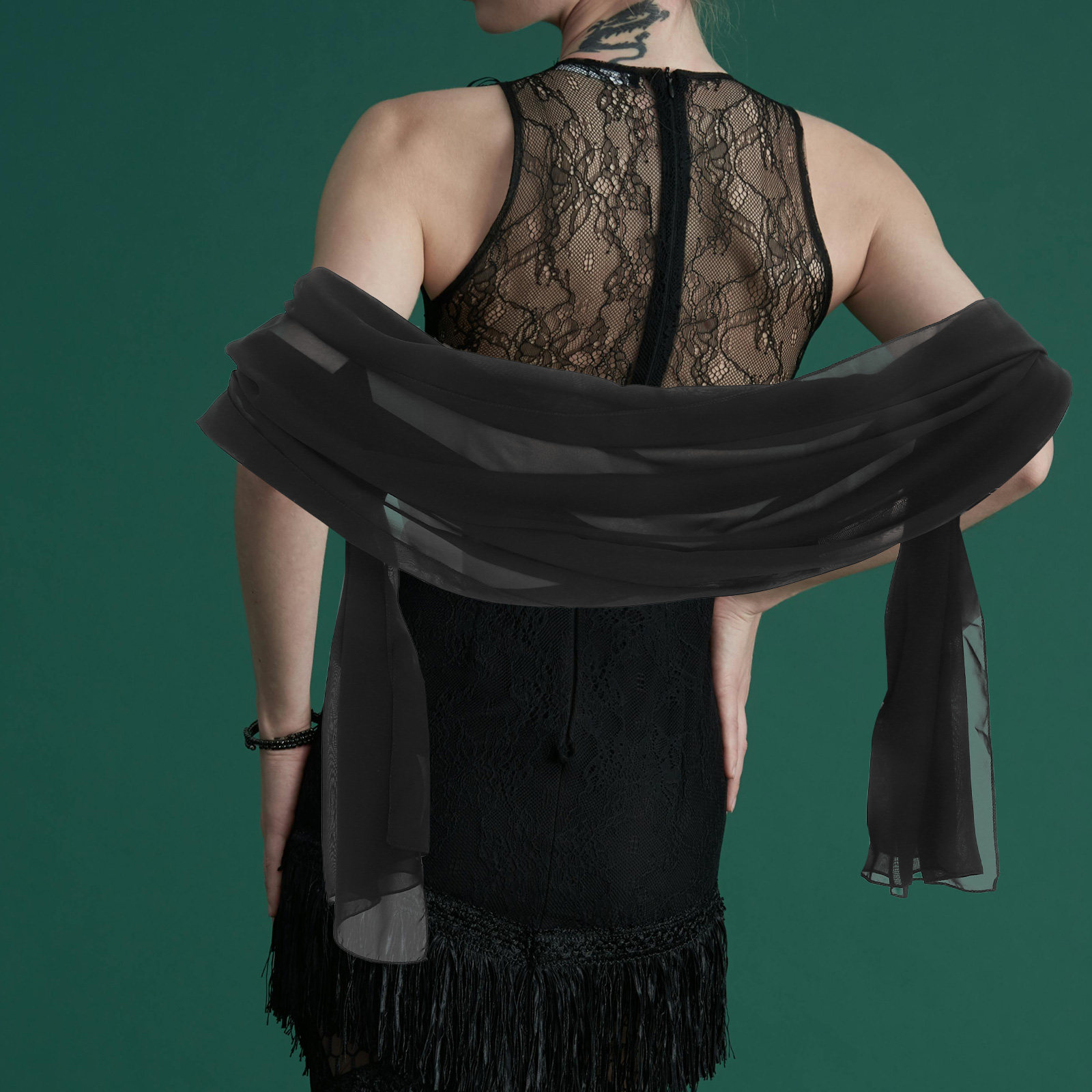 200X70Cm Chiffon Shawl For Wom - Stole Wedding Shawl review and price