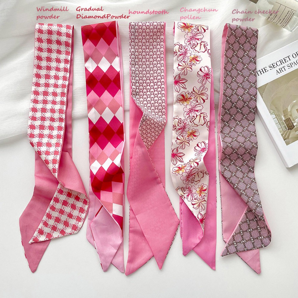 2-6pcs/set Silk Satin Scarf Wo - Ascot Neck Scarf review and price