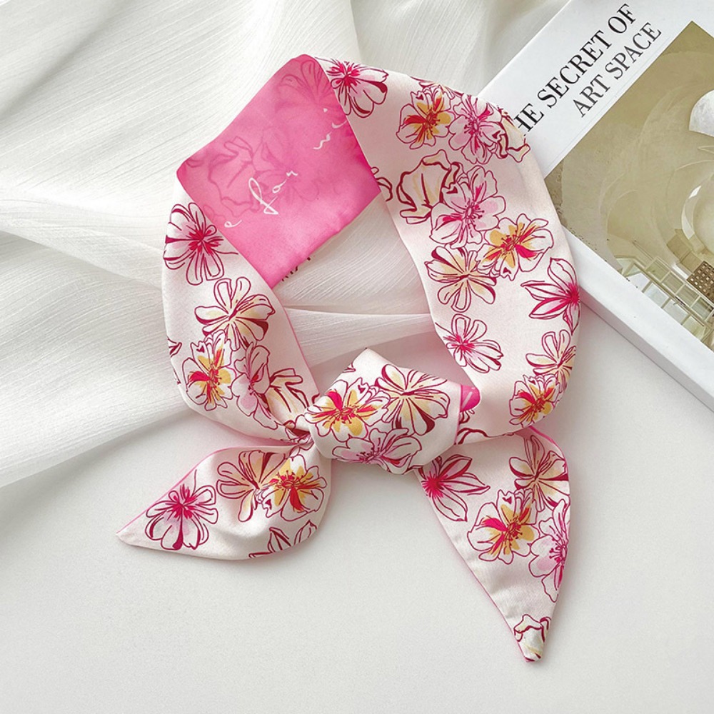 2-6pcs/set Silk Satin Scarf Wo - Ascot Neck Scarf review and price