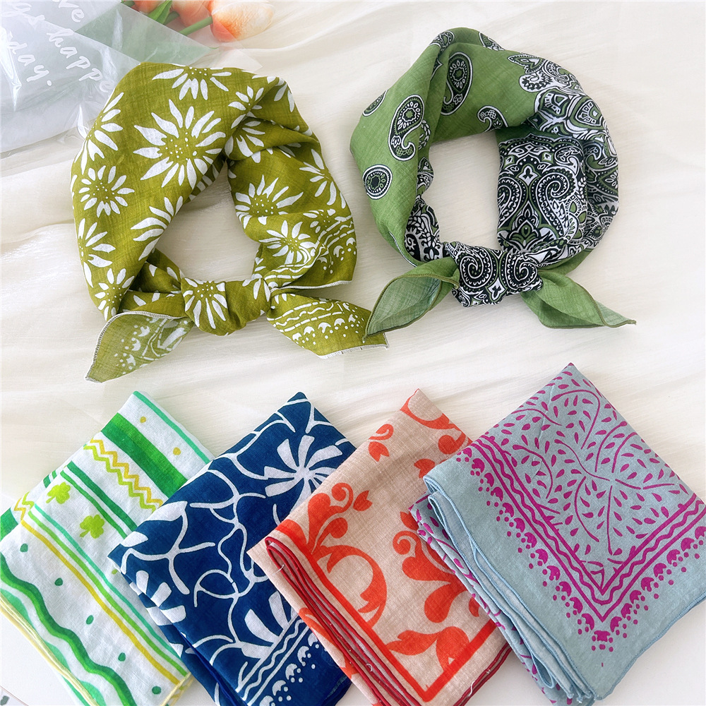 Luxury Floral Print Cotton Lin - Bandana Cotton review and price