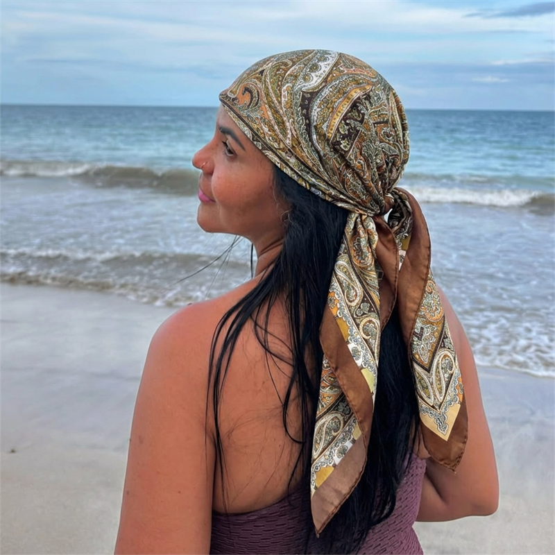 Women Spring Summer Square Sca - Scarf Silk Square review and price