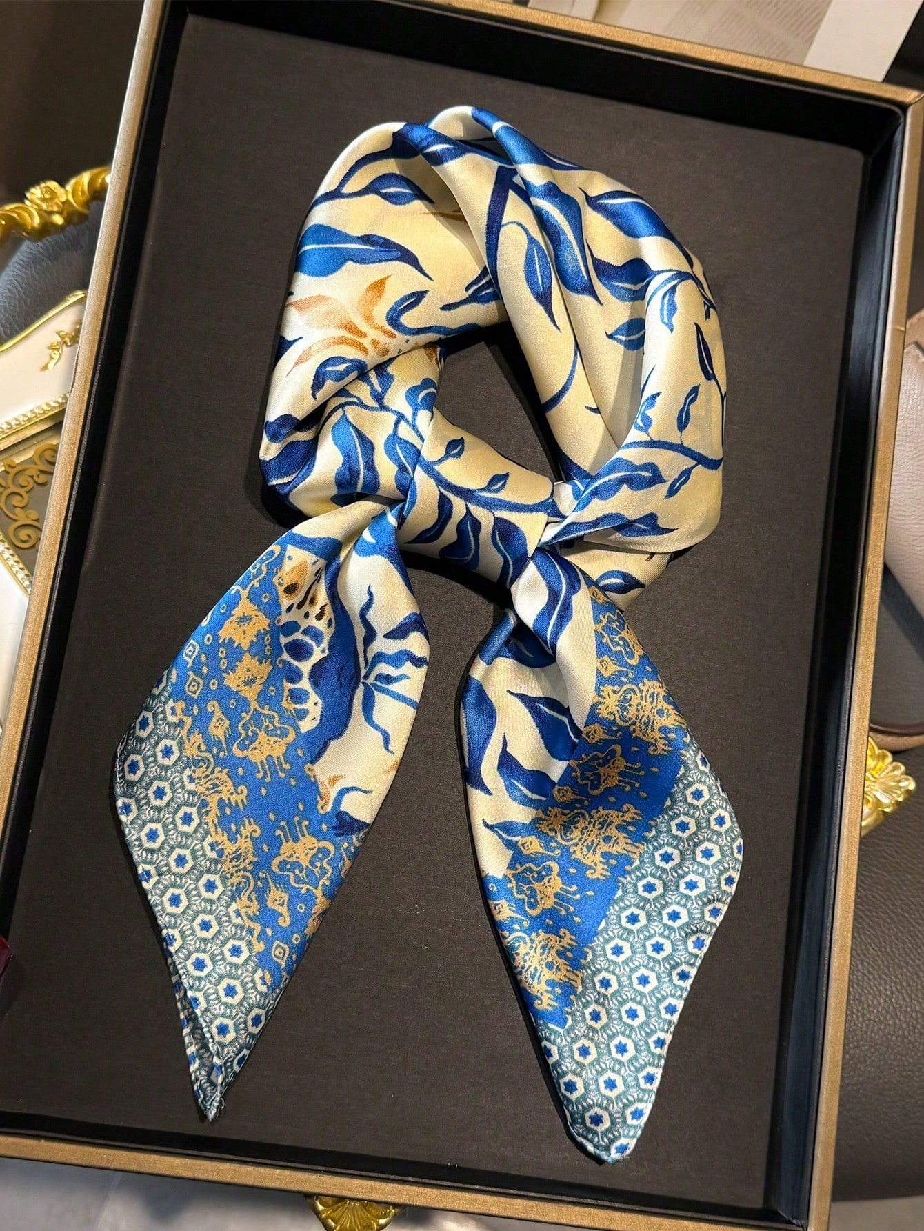 Luxury Brand Bohemia Print Squ - Face Scarf Mask review and price