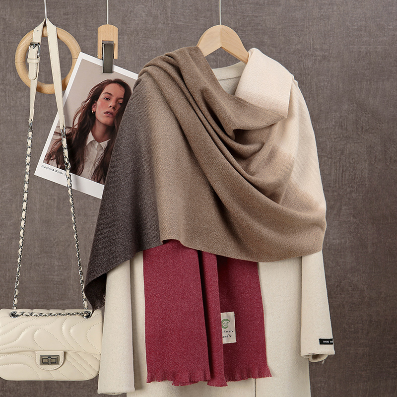 New 2024 Gradient Cashmere Sca - Woven Scarf Blanket review and price
