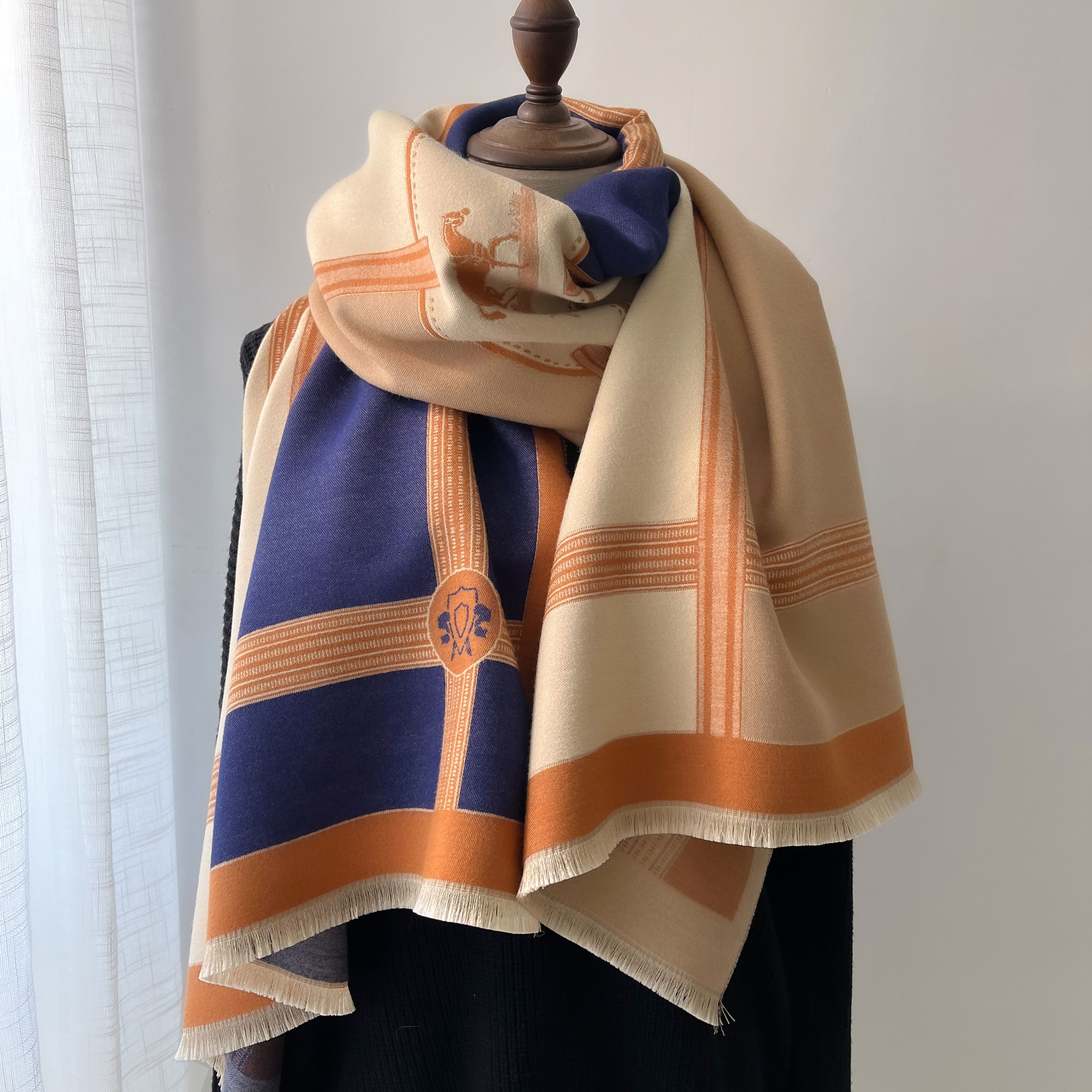 Winter Cashmere Scarf Women Lu - Woven Scarf Blanket review and price