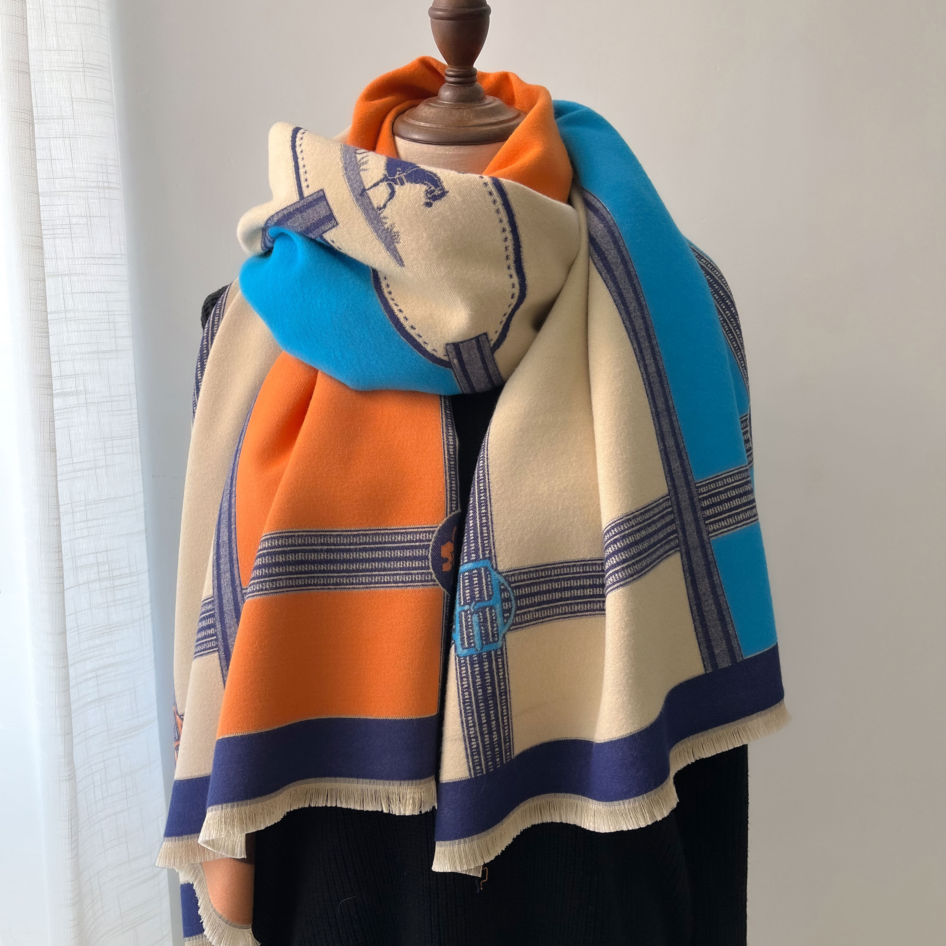 Winter Cashmere Scarf Women Lu - Woven Scarf Blanket review and price