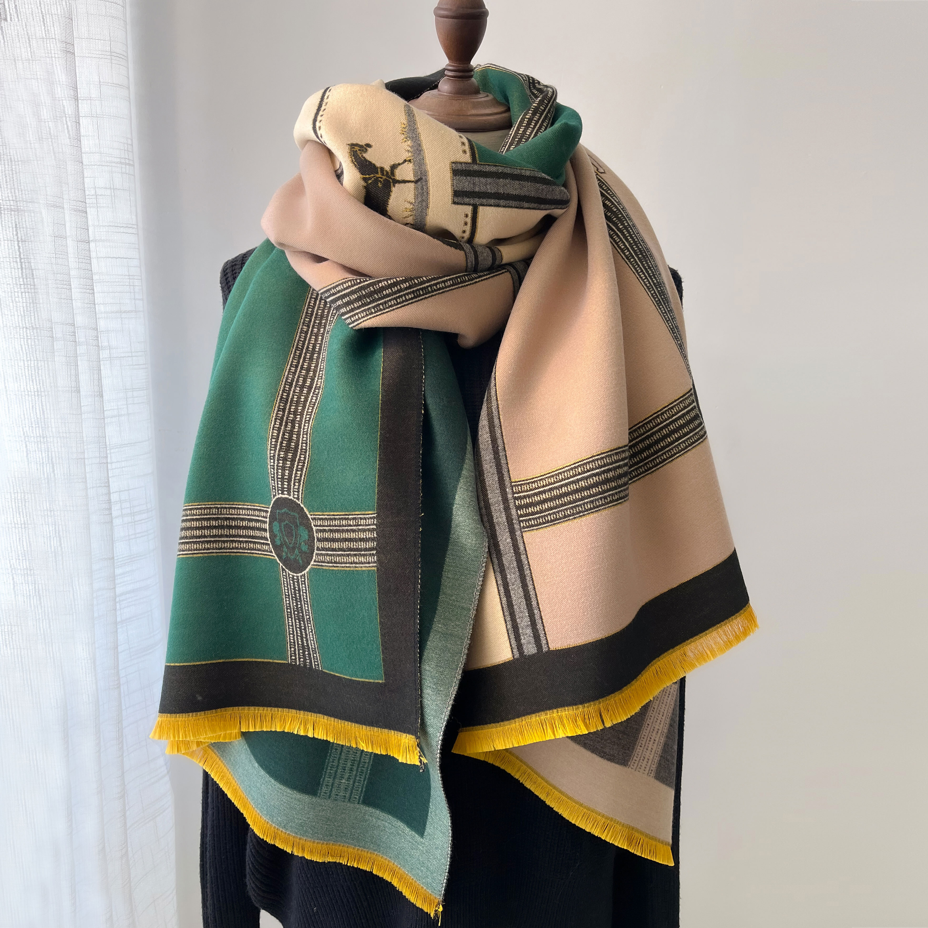 Winter Cashmere Scarf Women Lu - Woven Scarf Blanket review and price