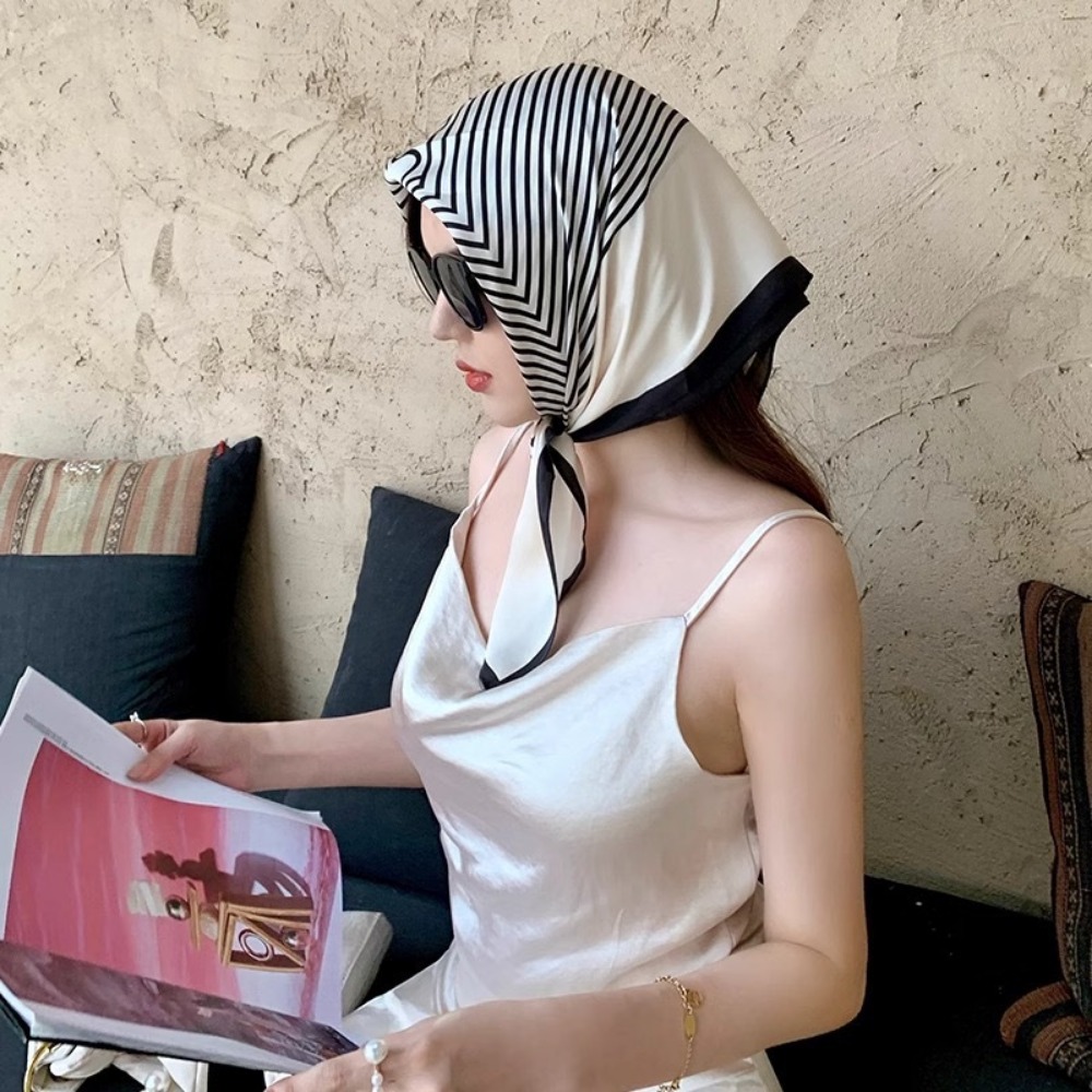 Fashion Satin Square Scarf for - Head Wrap Turban review and price