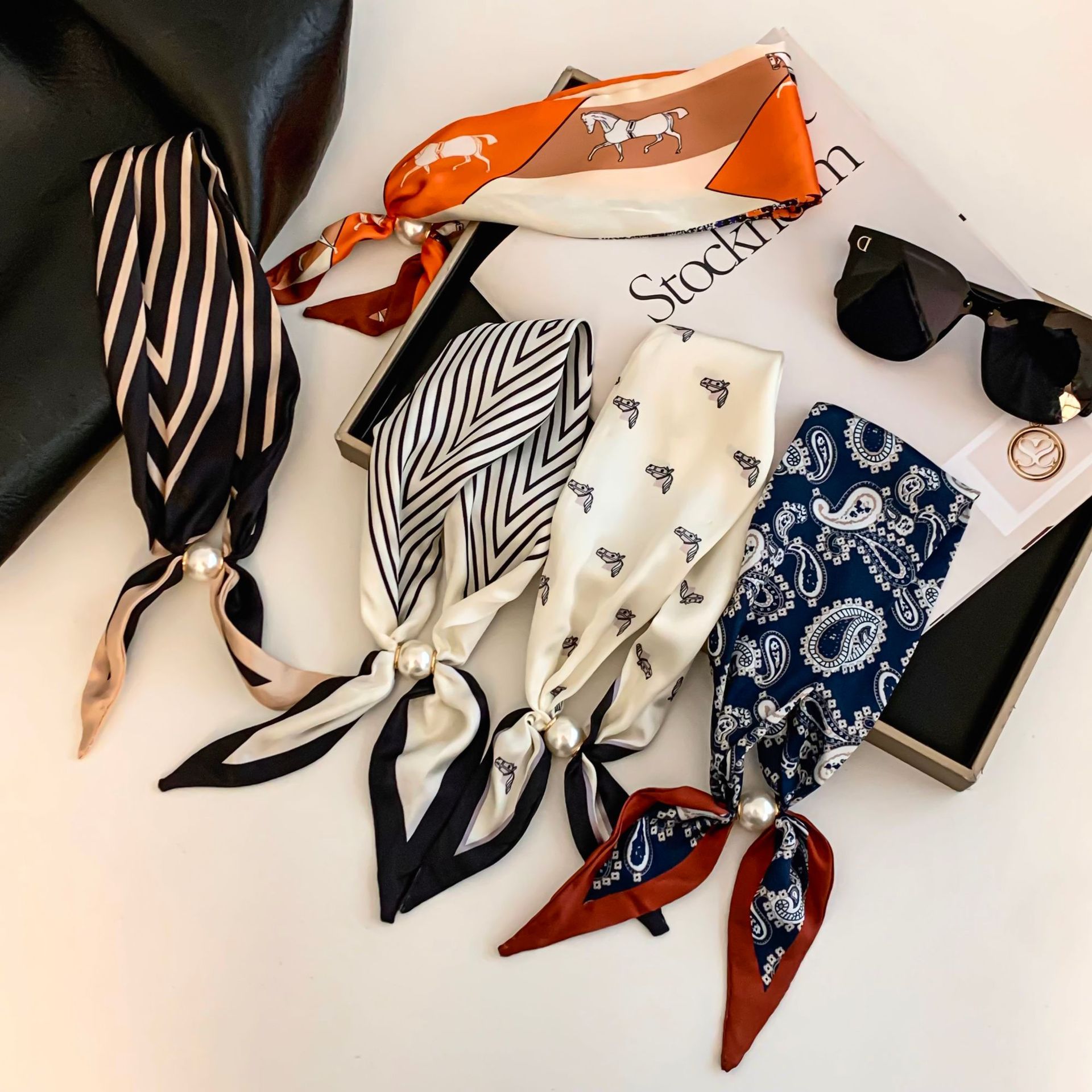 Cashew Flower Silk Scarf Effor - Silk Neck Scarf review and price
