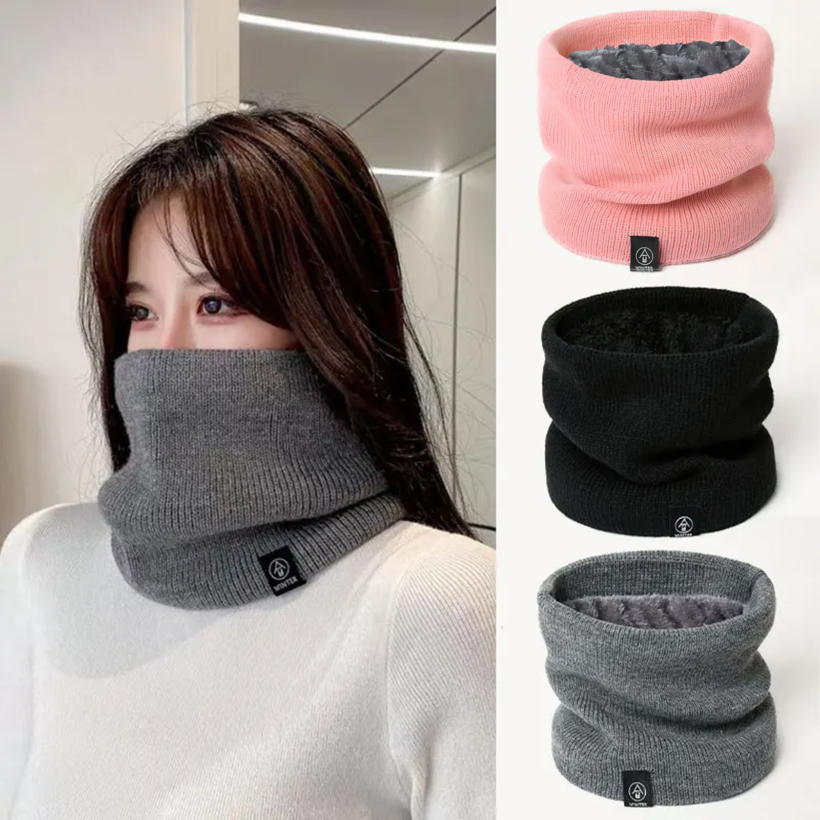 Fashion Women Knitted Scarf So - Muffler Men Wool review and price