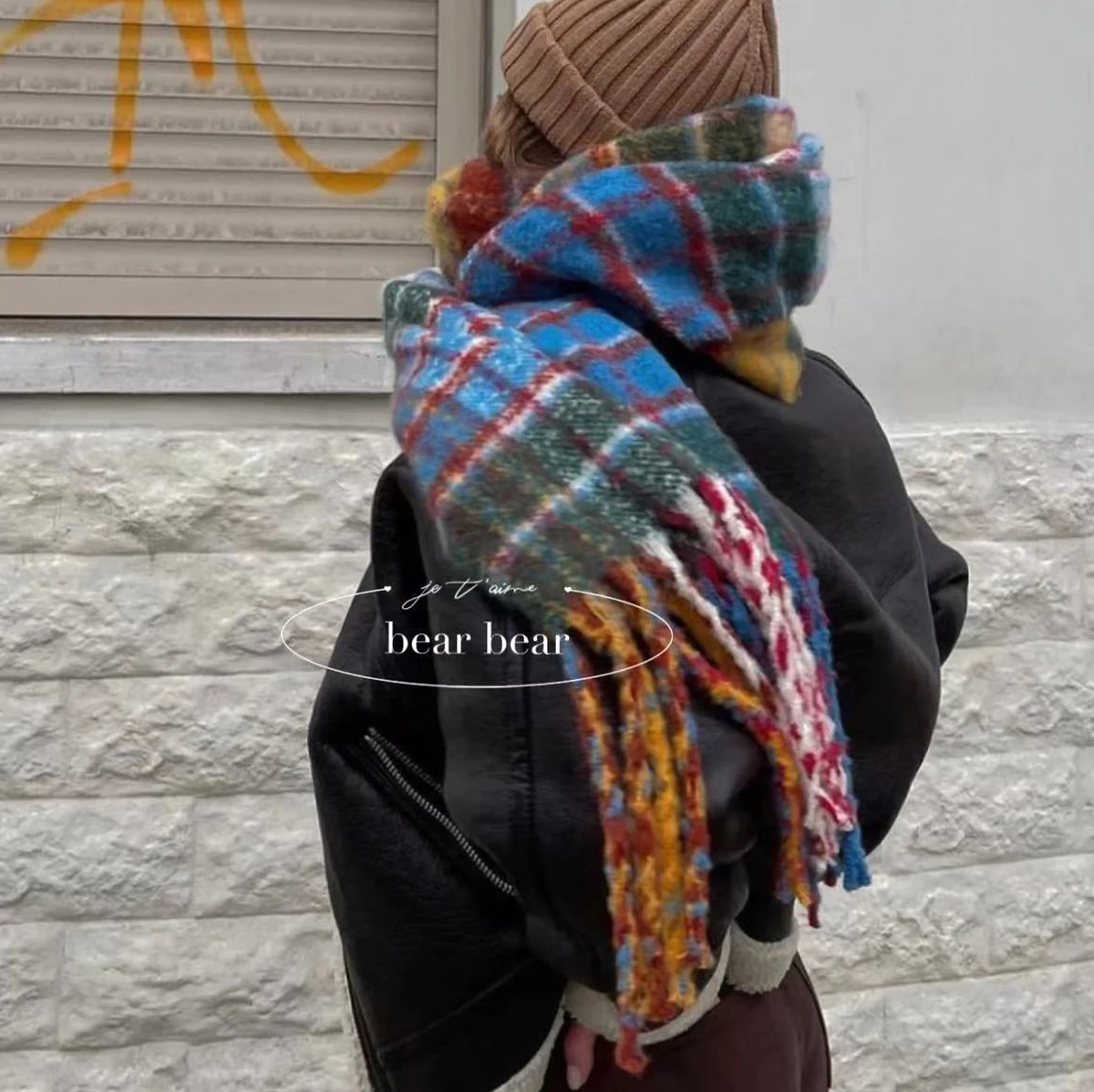 Vintage Colorful Plaid Cashmer - Muffler Men Wool review and price