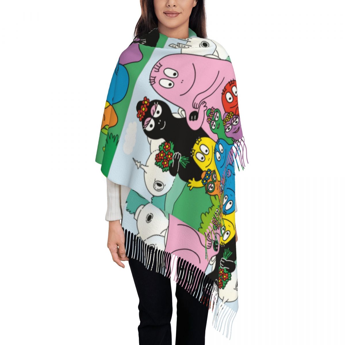 Les Barbapapa Family Shawls Wr - Pashmina Wrap Large review and price