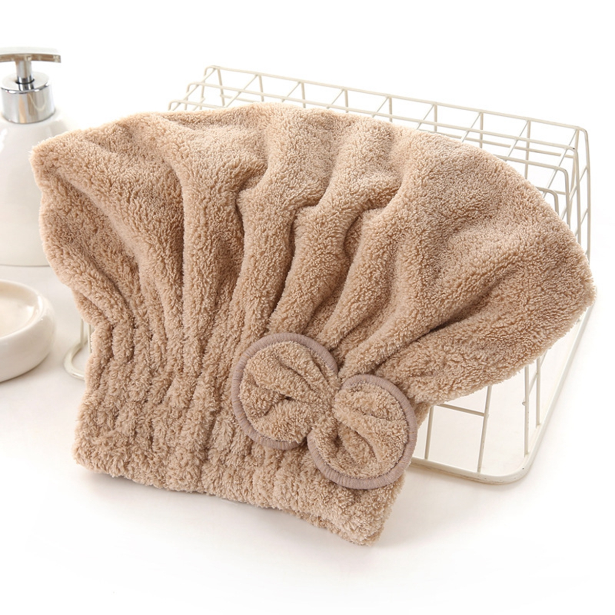 1Pc Microfiber Hair Drying Tow - Head Wrap Turban review and price