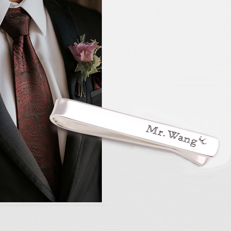 Amxiu Custom Name 925 Sterling - Tie Clip Silver review and price