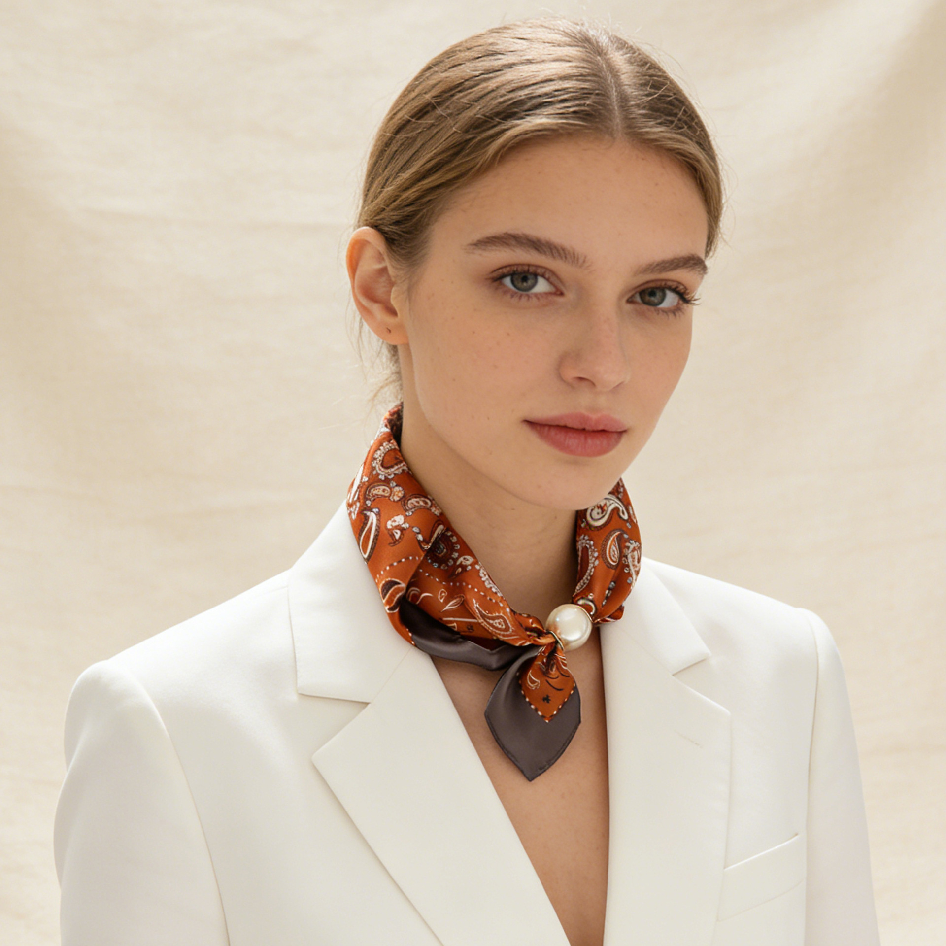 Scarf Chain Silk Lazy Magnetic - Face Scarf Mask review and price