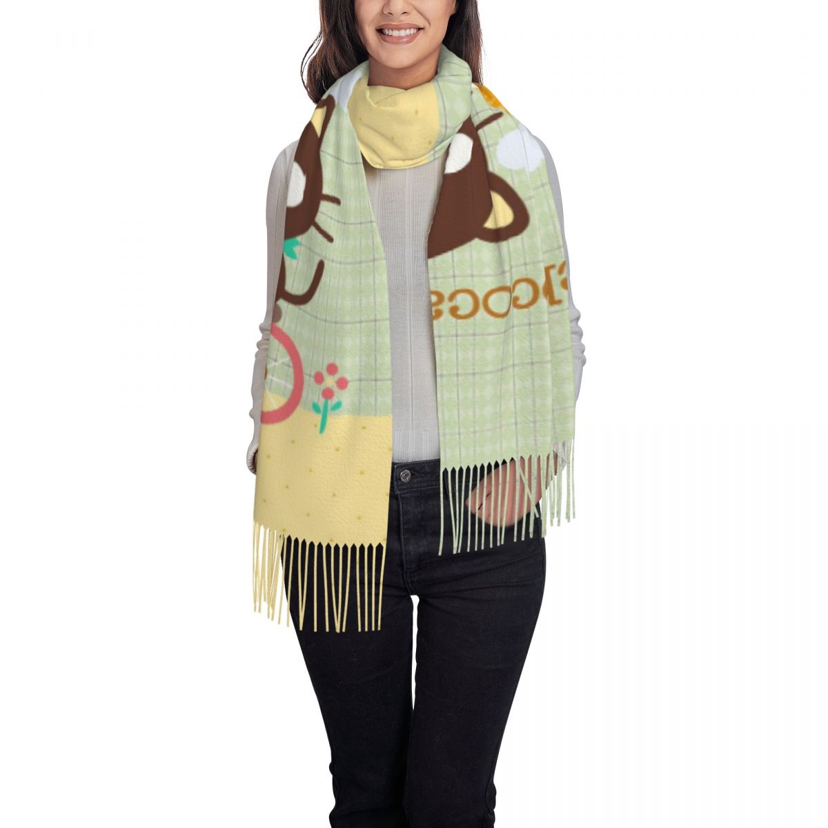 Chococats Kawaii Scarfs for Wo - Pashmina Wrap Large review and price