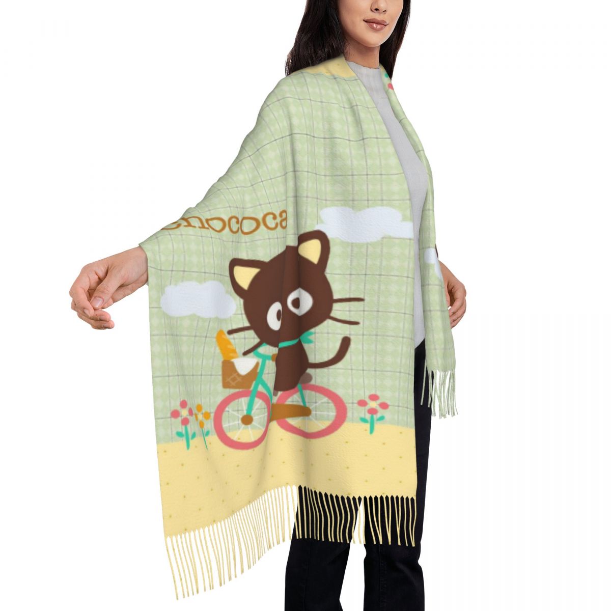 Chococats Kawaii Scarfs for Wo - Pashmina Wrap Large review and price