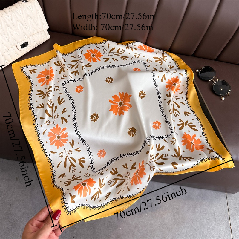 1Pc new printed fashion silk s - Scarf Silk Square review and price