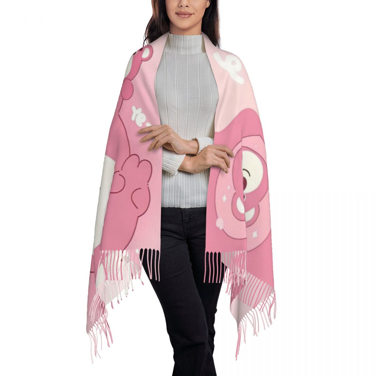 Lotso Pink Bear Women's Scarf  - Pashmina Wrap Large review and price