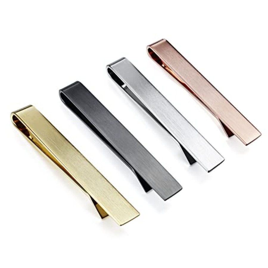 HAWSON 2 inch Tie Clips for Me - Tie Bar Set Gift review and price