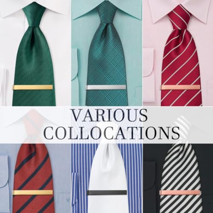 HAWSON 2 inch Tie Clips for Me - Tie Bar Set Gift review and price