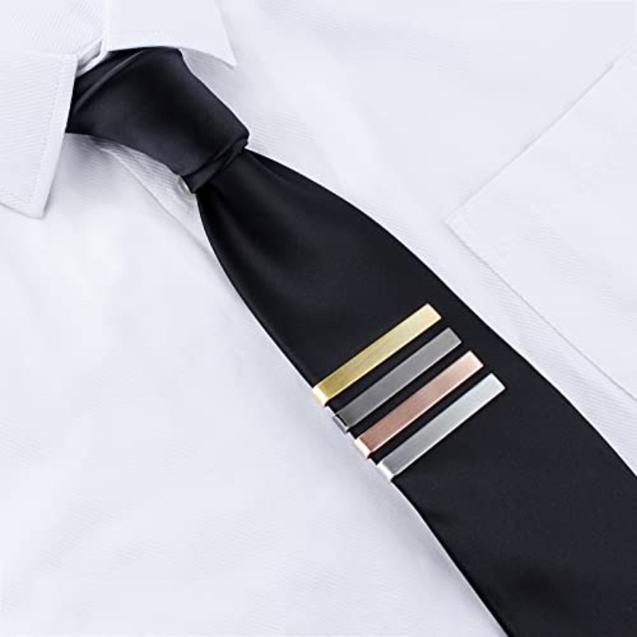 HAWSON 2 inch Tie Clips for Me - Tie Bar Set Gift review and price
