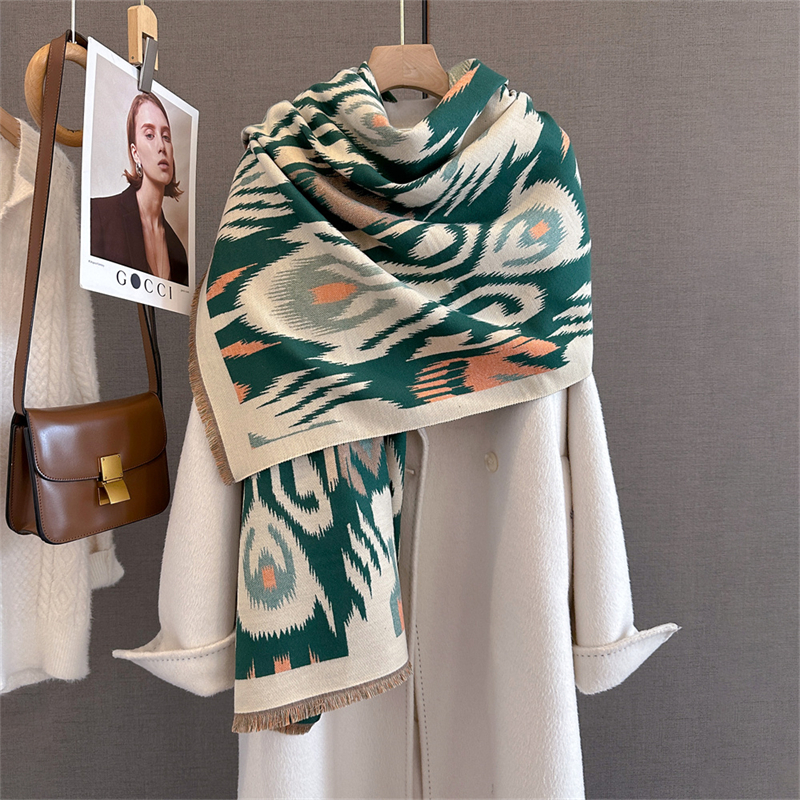 2025 Brand Warm Cashmere Ponch - Woven Scarf Blanket review and price