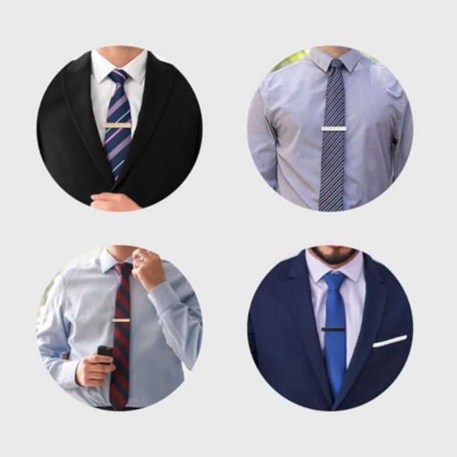 3 Pack Tie Clips for Men Tie B - Tie Bar Set Gift review and price