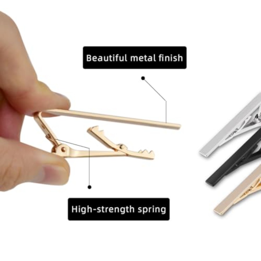 3 Pack Tie Clips for Men Tie B - Tie Bar Set Gift review and price