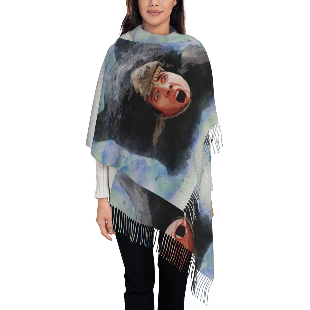Cage Bear Watercolor Scarf for - Pashmina Wrap Large review and price