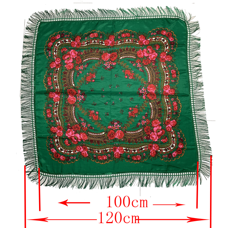 120*120cm Retro Floral Printed - Bandana Cotton review and price
