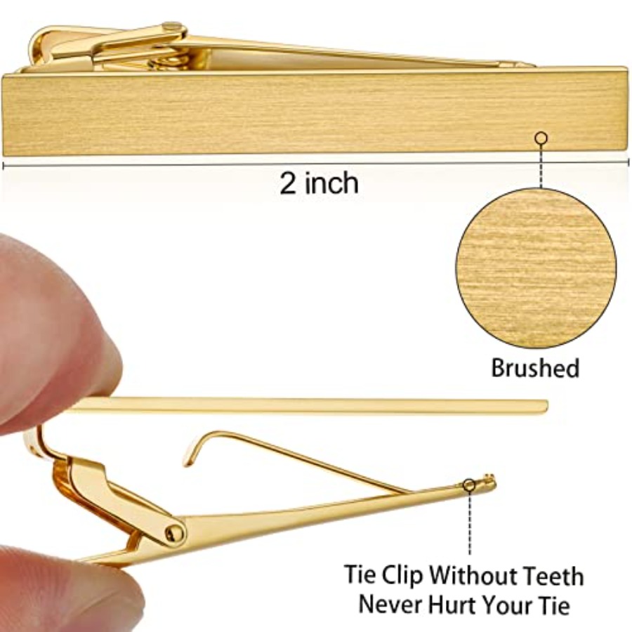 HAWSON 2 inch Tie Clip for Men - Tie Bar Set Gift review and price