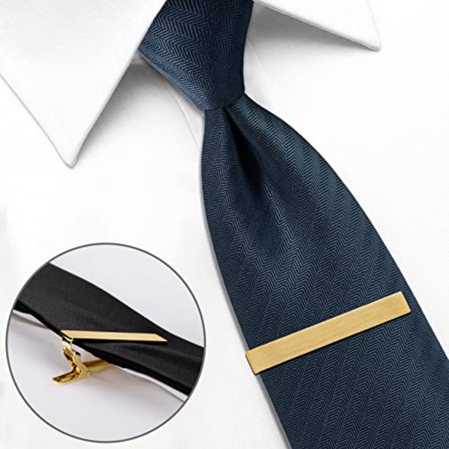HAWSON 2 inch Tie Clip for Men - Tie Bar Set Gift review and price