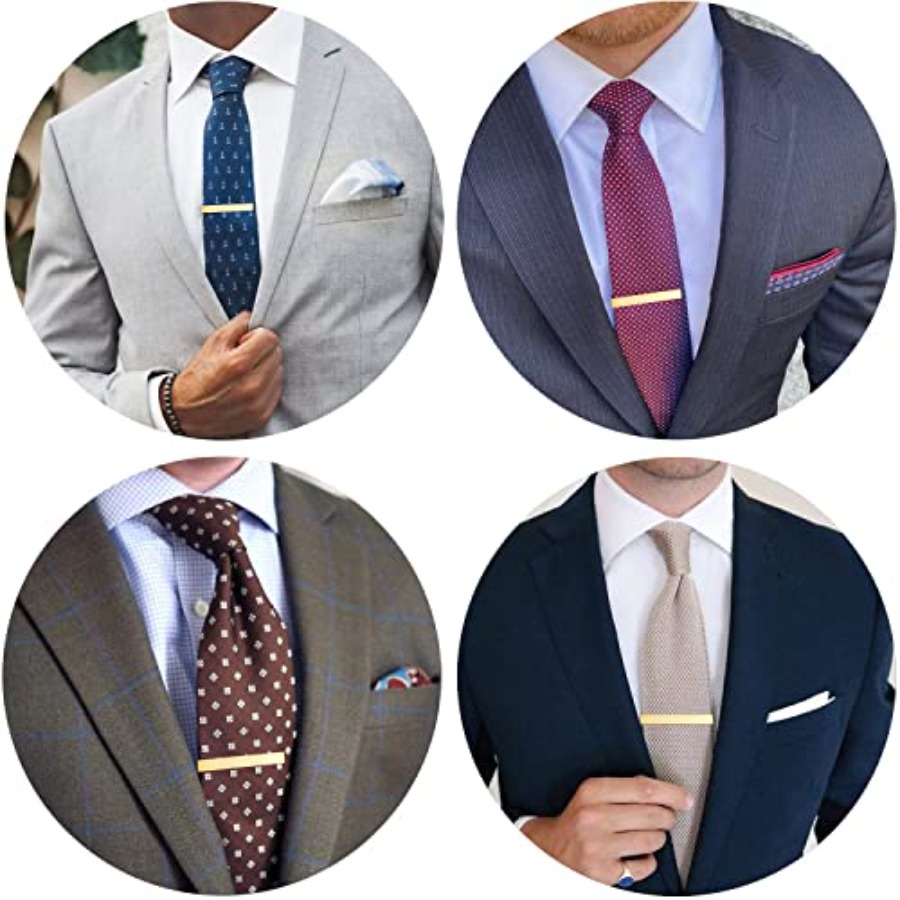 HAWSON 2 inch Tie Clip for Men - Tie Bar Set Gift review and price