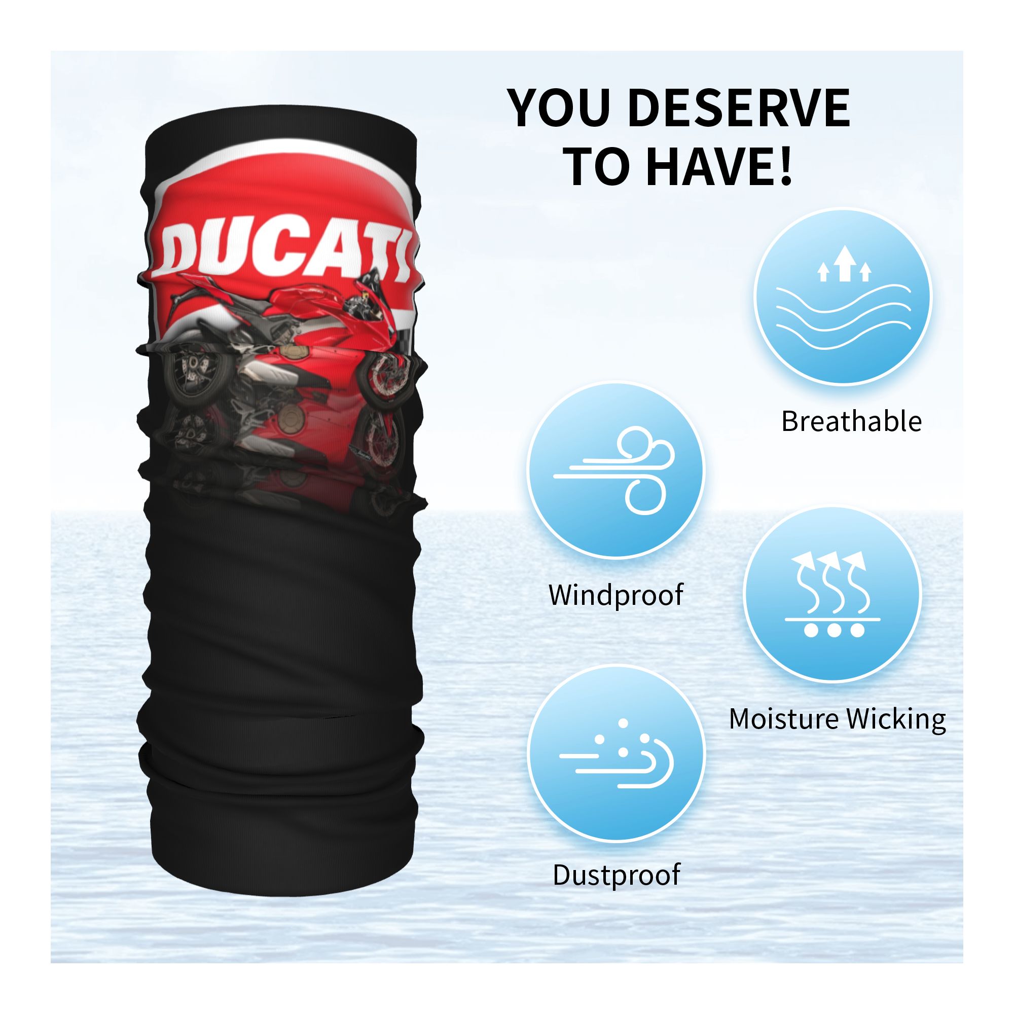 Custom Speed Ducatis Racing Ba - Neck Warmer Tube review and price
