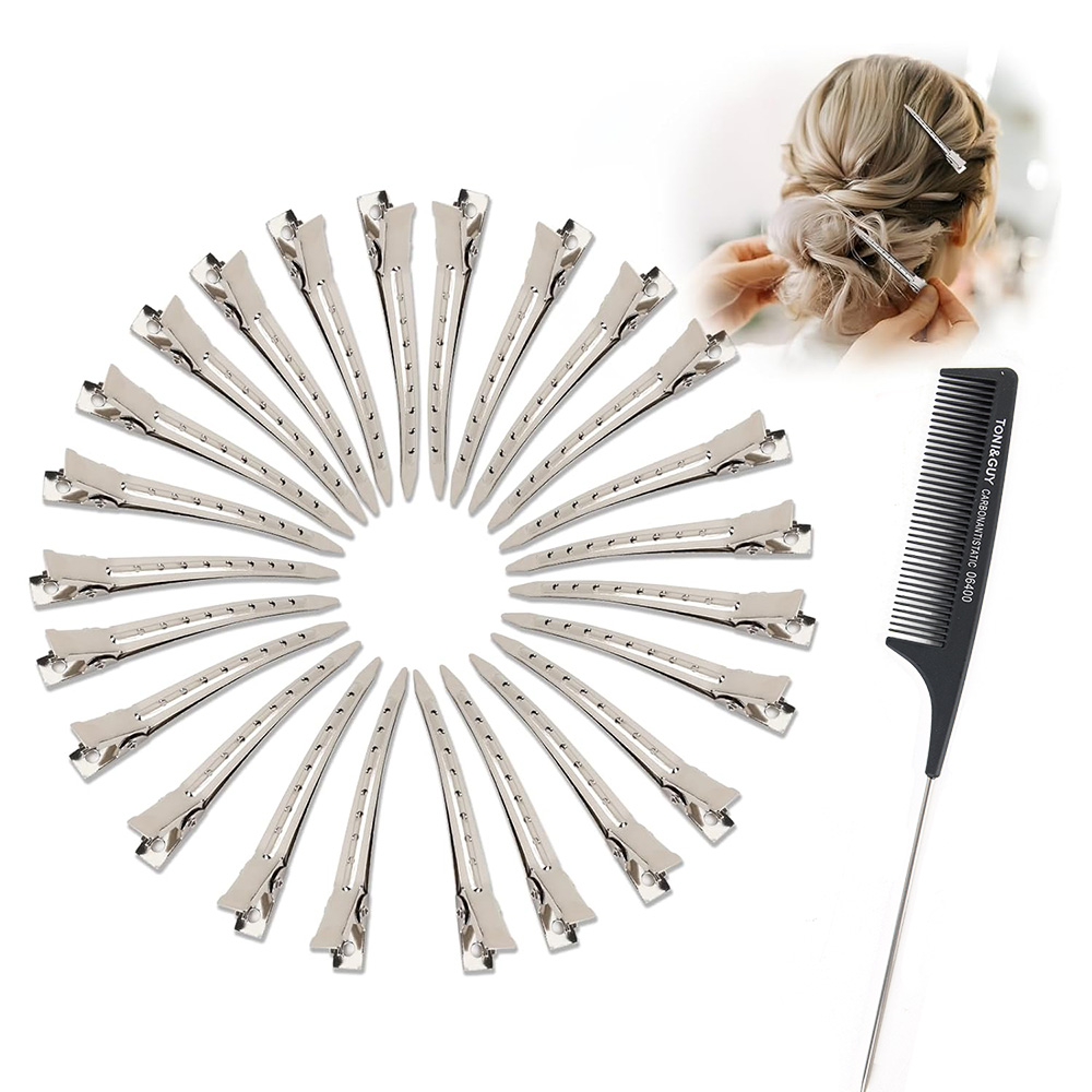24pcs Silver Hair Clips For St - Tie Clip Silver review and price