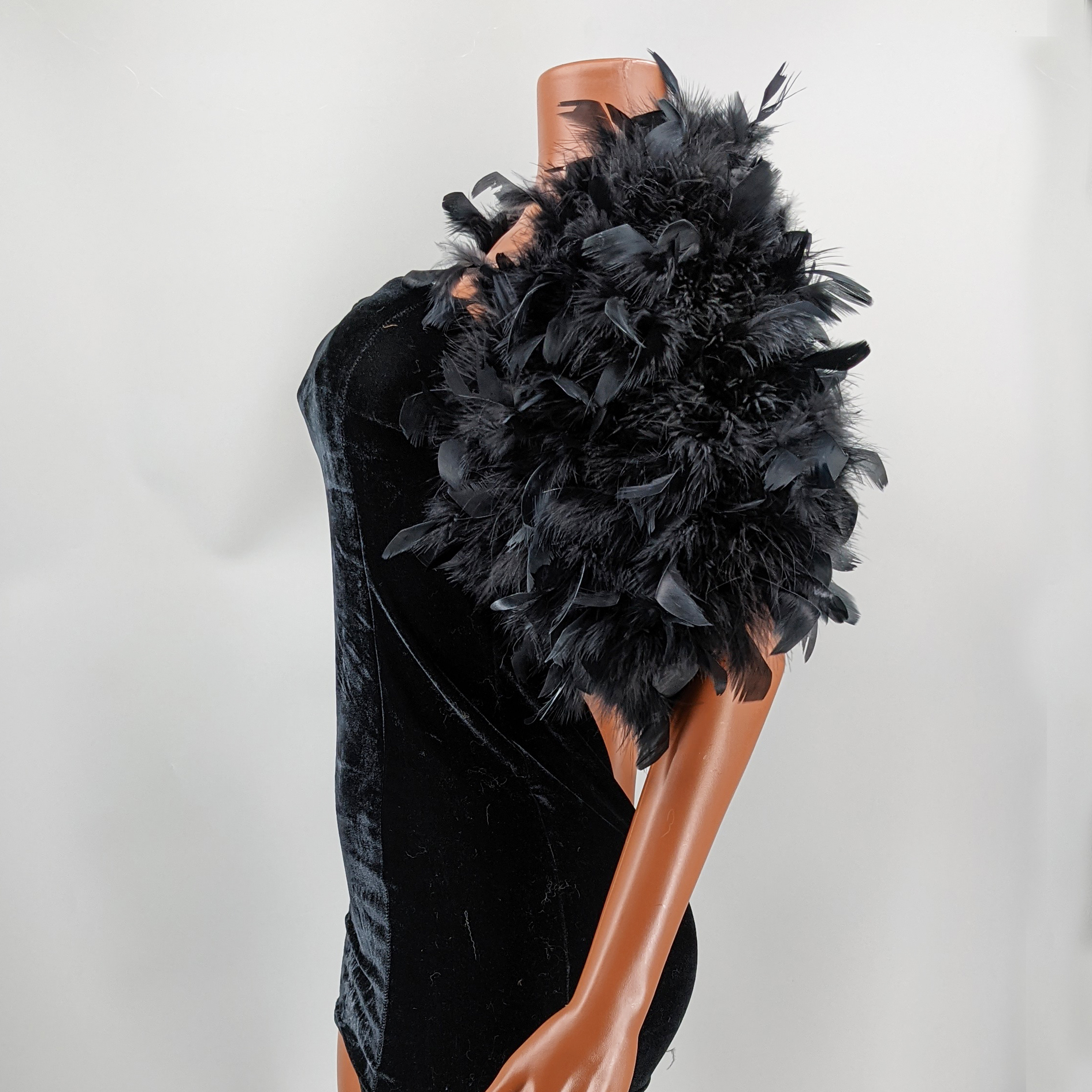 Black Feather Shawl for Women  - Stole Wedding Shawl review and price