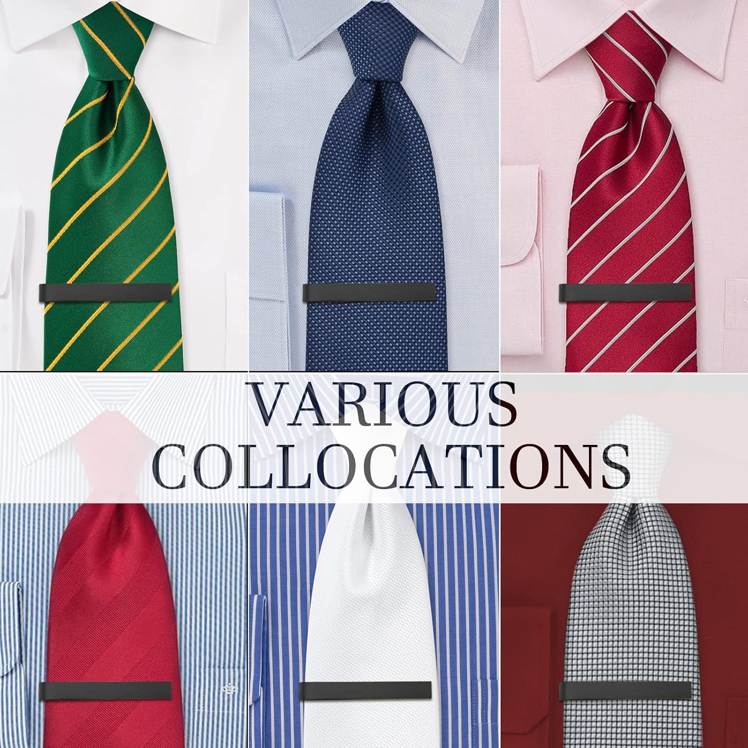 Skinny Tie Clip Bar Set, 2 Inc - Tie Bar Set Gift review and price