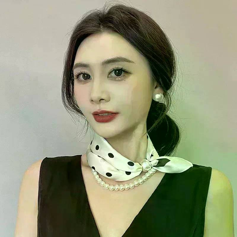 Magnetic Narrow Elegant Satins - Ascot Neck Scarf review and price