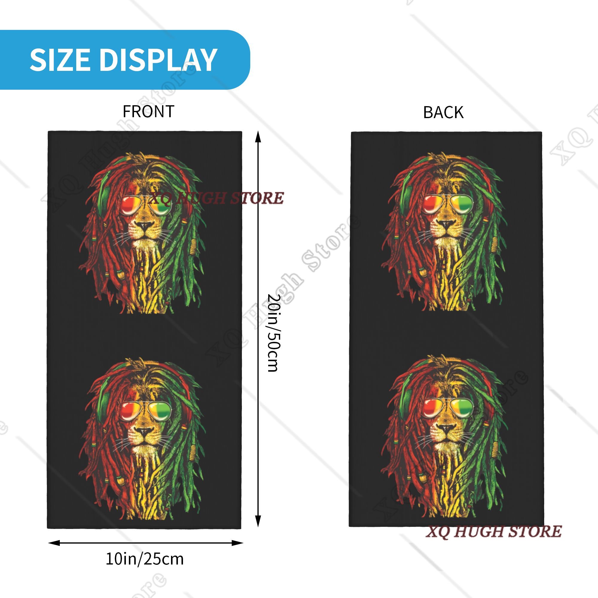 Rasta Reggae Lion Sunglass Art - Neck Warmer Tube review and price