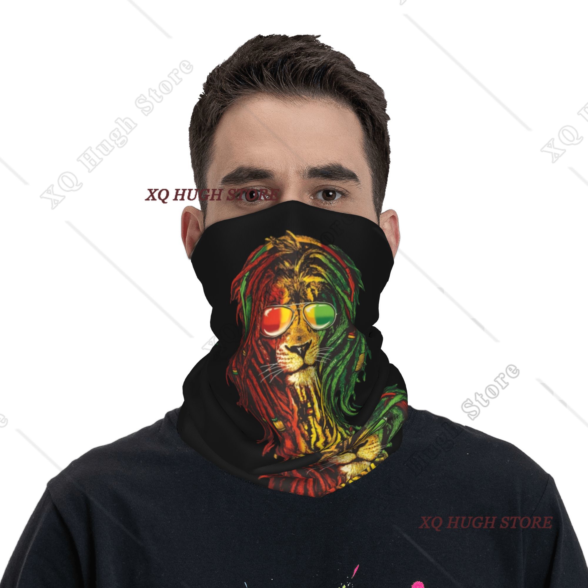 Rasta Reggae Lion Sunglass Art - Neck Warmer Tube review and price