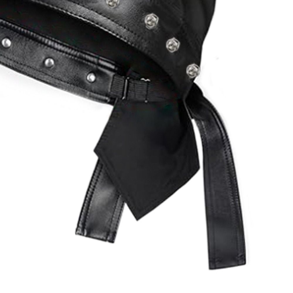 PU Leather Black Biker Cap Doo - Bandana Doo Rag review and price