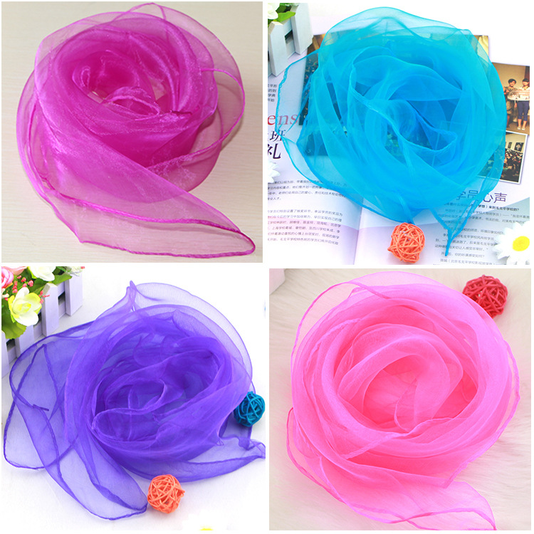 1pc 60x60cm Candy Colors Sheer - Ascot Neck Scarf review and price